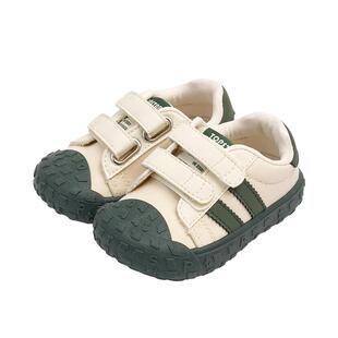 【新品】TOPSTAR儿童帆布鞋魔术贴拼色女童鞋子防滑软底饼干鞋