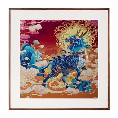 铜师傅《麒麟祥瑞》铜雕画