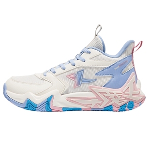 特步童鞋秋季新款大童女童时尚高帮篮球鞋儿童运动鞋系带缓震鞋子