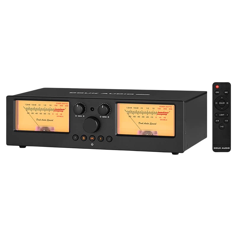 DOUK AUDIO VU3 PRO 2进2出功放/音箱选择切换器音响分配器双VU表