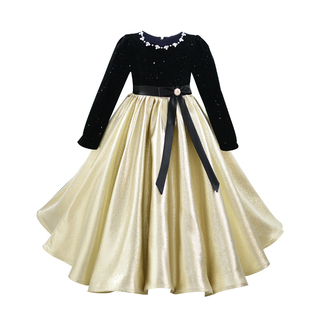 女童春秋季连衣裙儿童装秋装洋气礼服小女孩2025新款长裙公主裙子
