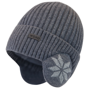 帽子男款秋冬季保暖毛线帽户外骑行护耳冷帽加绒加厚针织帽男士潮