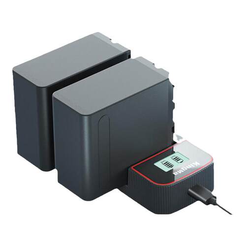 劲码NP-F970电池适用索尼2500C 1500C Z150 HXR-NX5C NX5R NX3摄影补光灯摄像机充电器USB座充f750 f550 f960