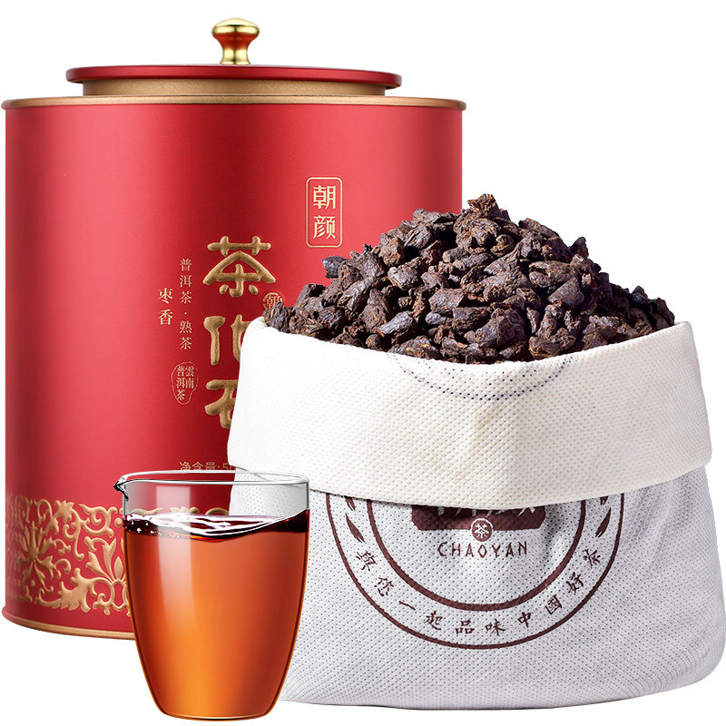 朝颜枣香特级碎银子茶化石500g
