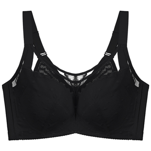 内衣大胸显小收副乳防下垂聚拢全罩杯薄款带钢圈大码调整型文胸女