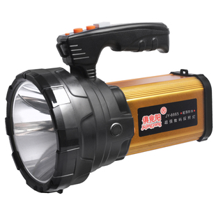 手电筒强光充电户外露营超亮远射家用备用大功率手提式LED探照灯