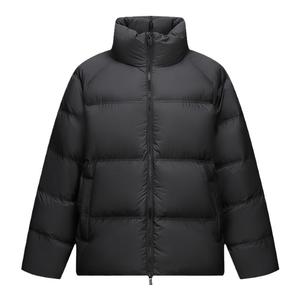 男女同款森马羽绒服女装男装24冬季新款三防情侣面包服黑外套加厚
