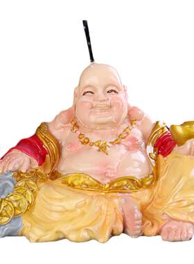 热水变色招财笑佛坐佛茶宠摆件
