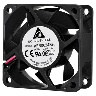 AFB0624SH台达6025 24V 0.21A大风量服务器变频器机箱散热风扇6CM