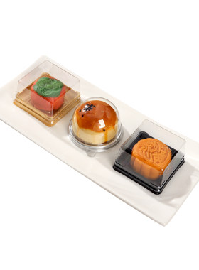 透明方形月饼底托蛋黄酥吸塑盒