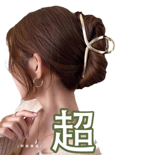 金属超大号鲨鱼夹发量多厚头发发饰抓夹后脑勺2025新款碎发夹头饰