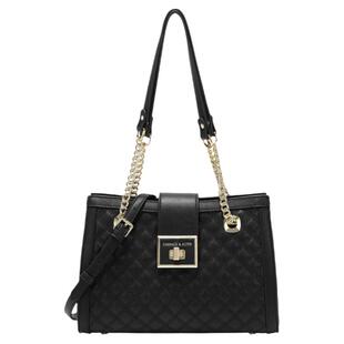 包包女式2025新款高级感时尚黑色小香风菱格链条托特包单肩斜挎包