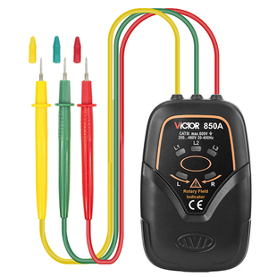 胜利三相交流电相位计相序表VC850A相序测试仪相位表检测仪VC850D