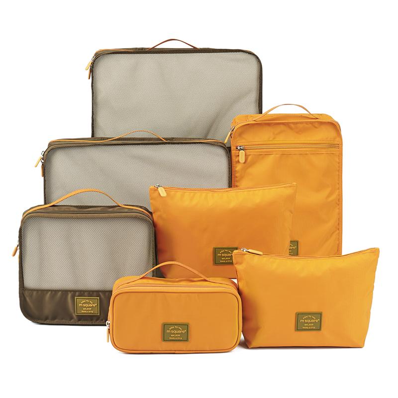 msquare旅行收纳袋行李箱洗漱包衣服内衣分装袋旅游收纳套装出差