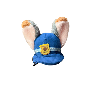 秋冬毛绒疯狂城朱迪警官发圈发饰动物系列头绳发卡卡通帽子顶夹女