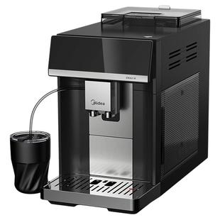 美的全自动鲜萃现磨意式美式咖啡机家用办公室研磨一体奶咖奶泡机