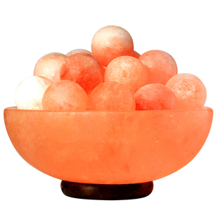 喜马拉雅岩盐灯大号聚宝盆无极调光台灯风水招财创意办公摆件装饰