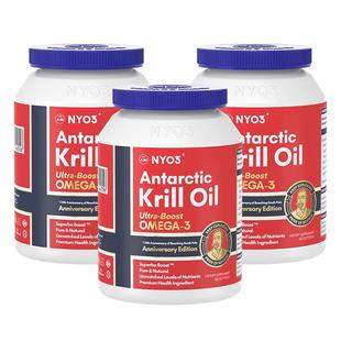 【爆品年货节】NYO3阿蒙森南极磷虾油56%磷脂鱼油升级omega3*3瓶