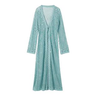 【漾25系列】朗姿气质开衫镂空毛针织衫度假风罩衫2025年夏季新款