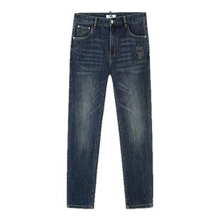 KARL LAGERFELD25秋冬新款棉质牛仔长裤男简约经典通勤卡尔拉格斐