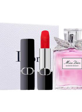 【自营】Dior/迪奥蓝金口红花漾甜心淡香水礼盒
