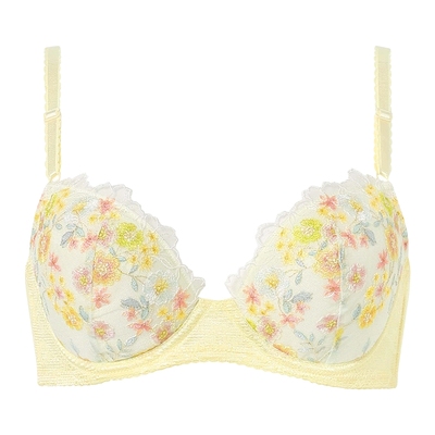 华歌尔聚拢显大防空杯蕾丝文胸