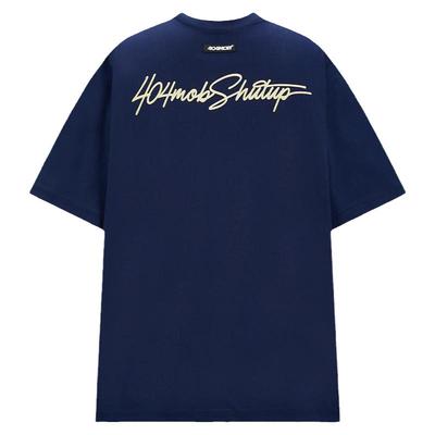 404MOB印花纯棉打底短袖T恤