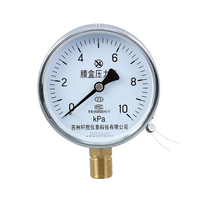 YE100膜盒式微压压力表