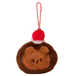 LINE FRIENDS布朗熊minini DESSERT CAFE毛绒玩偶钥匙扣包挂件