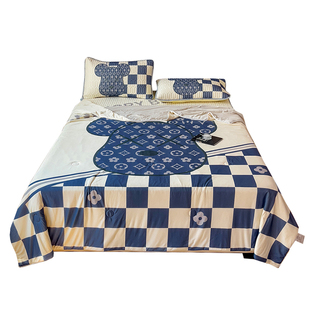 夏季a类冰丝乳胶凉席三件套可水洗床笠款空调凉感软席子学生宿舍