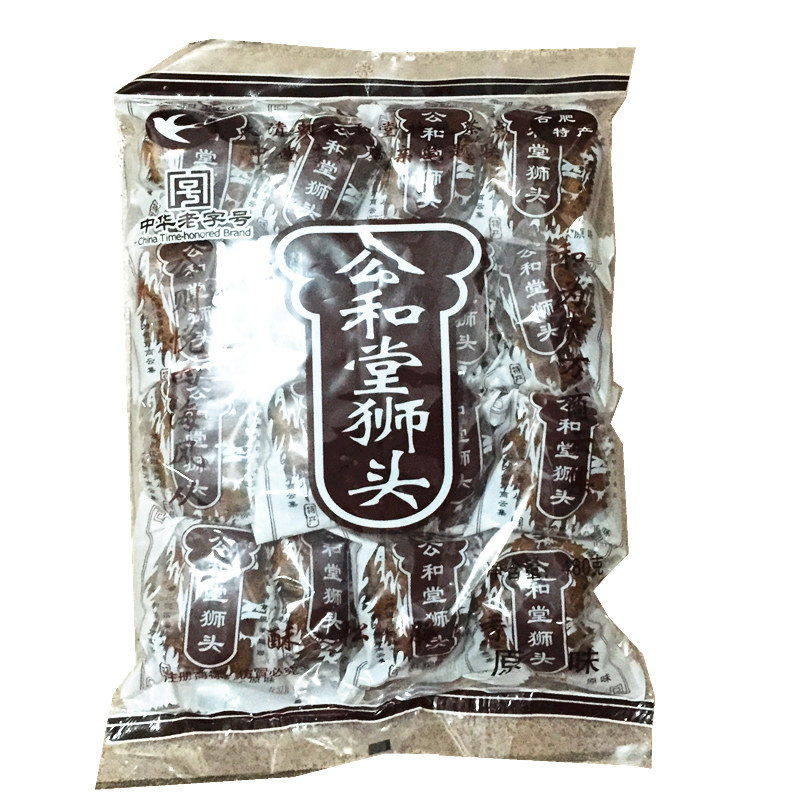 公和堂狮子头480g袋装原味咸味安徽合肥东特产传统糕点中华老字号