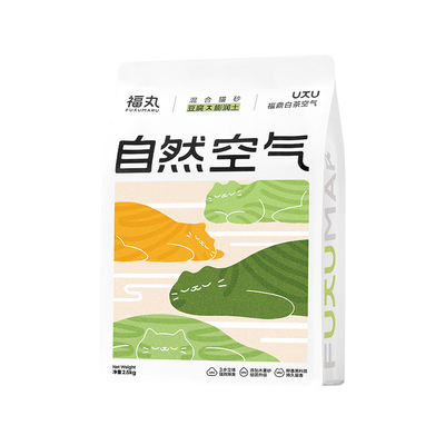 福丸豆腐膨润土混合猫砂木薯猫砂福鼎白茶空气2.5kg不易粘底砂