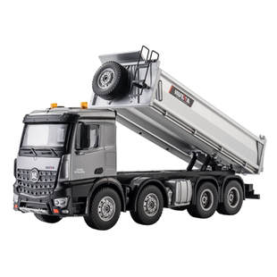 汇纳合金自卸卡车536Pro遥控车13通道可充电仿真工程车男孩玩具