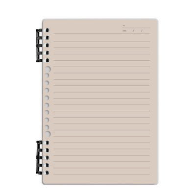 得力不硌手活页本可拆卸线圈本