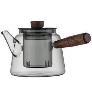 侧把茶壶玻璃泡茶壶家用单壶电陶炉煮茶器耐高温过滤功夫茶具套装
