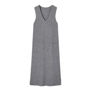 TKY SHOP无袖毛衫连衣裙2025秋冬气质优雅慵懒新款羊毛厚冬季长裙