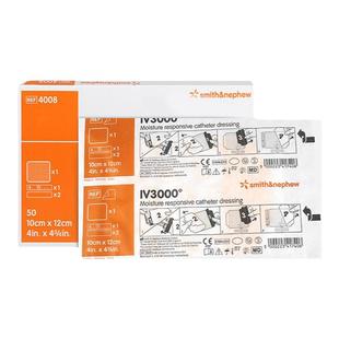 施乐辉IV3000医用透明敷料PICC静脉置导管固定防水保护4008敷贴膜