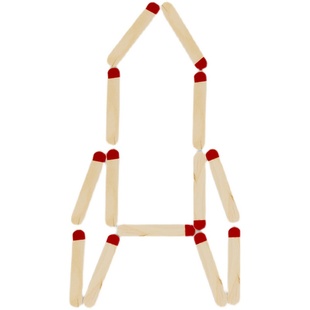 幼儿园益智数学区角区域火柴自制拼图玩具思维玩教具材料中班冰棒