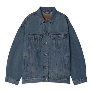 Levi's李维斯26年秋季新款女士美式复古休闲水洗做旧牛仔夹克外套