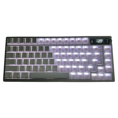 白雾透侧刻键帽适合wooting夜魔