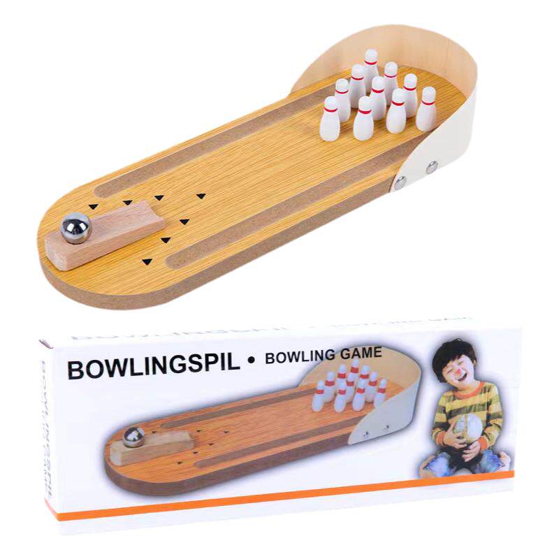 ENUMZHUAN木制迷你保龄球玩具