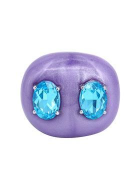 咕咕GOODGOOD彩色宝石猪鼻戒指