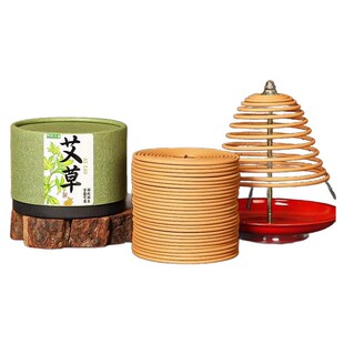 12小时24艾草大盘香纯天然室内驱蚊香薰厕所驱蚊卫生间持久除臭