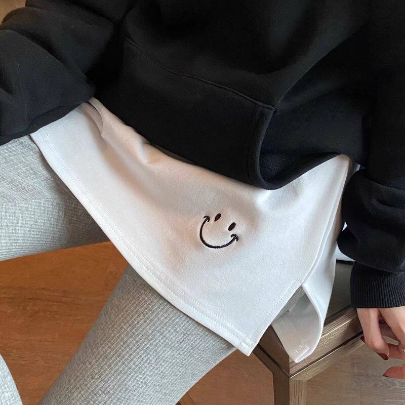 小屁帘下摆冬季半身裙卫衣打底遮屁股神器叠穿内搭秋冬白色短裙女