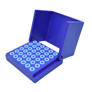 塑料高速车针架牙科36孔低速弯机钻头磨头架车针盒消毒盒可高压