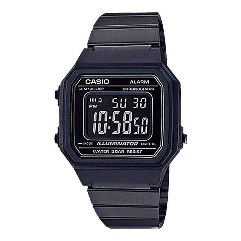 【Jony-J豆芽同款】卡西欧 CASIO 复古表方块反显手表B650WB-1B1A