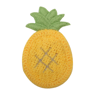 可爱针织布艺魔术贴儿童水果草莓碎发贴刘海宝宝不伤发小号头发贴