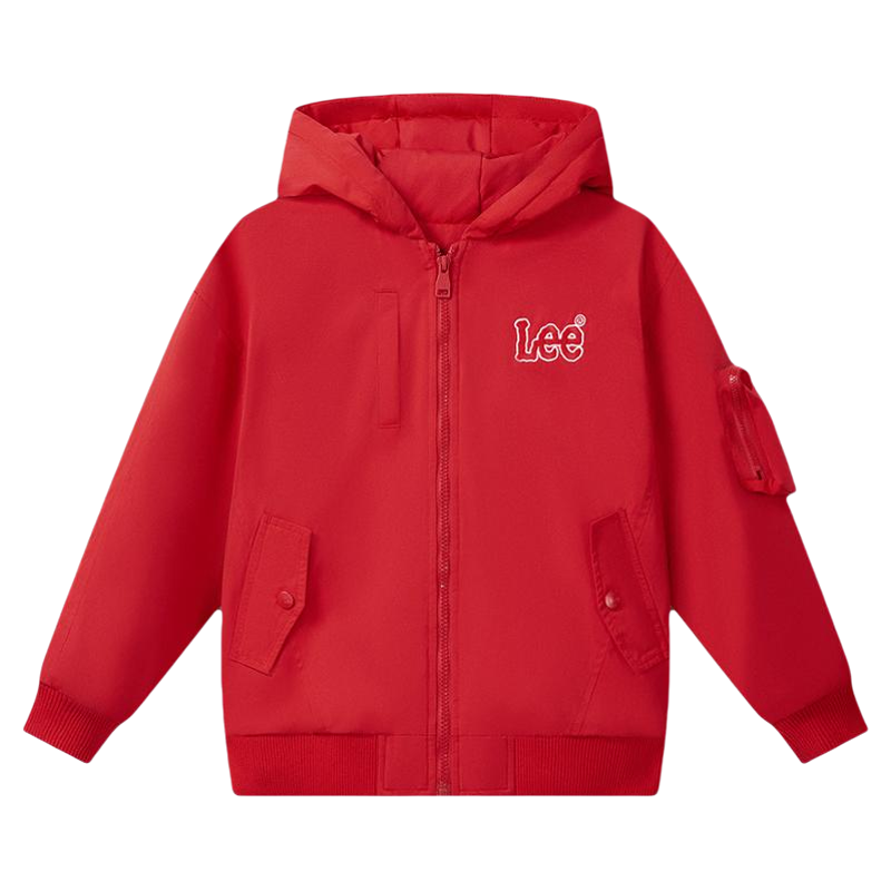 Leekids秋冬连帽加厚童棉服