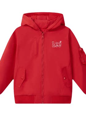 Leekids秋冬连帽加厚童棉服