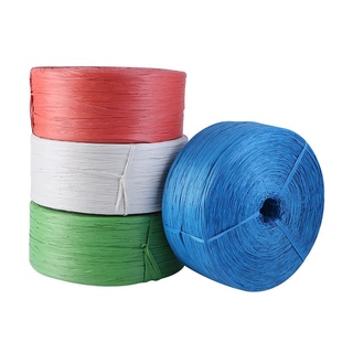 塑料捆扎绳再生料扎口绳包装绳打包绳尼龙草绳捆绑绳撕裂膜封包绳